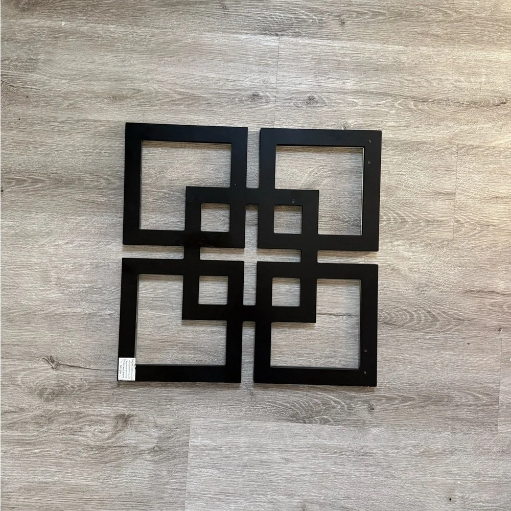 Modern Silver Geometric Wall Decor - Acrylic